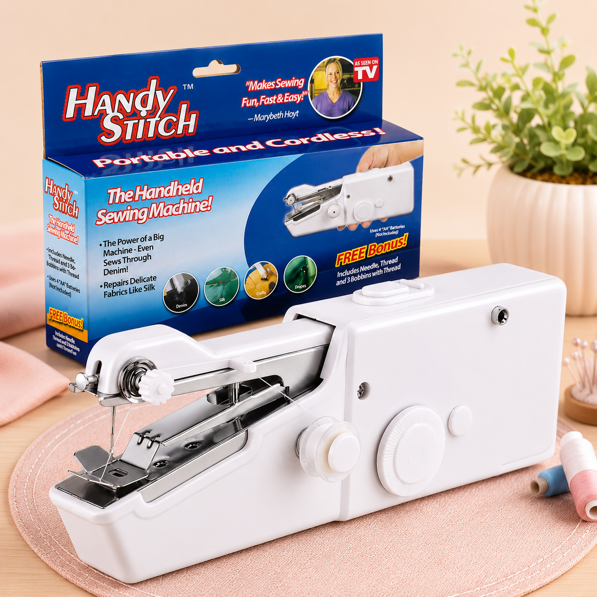 🌟 Máquina de Coser Portátil + 3 HILOS GRATIS🧵