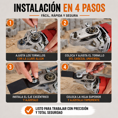 MULTICORTE PRO™ | Adaptador Multifunción 3 en 1 para Amoladora 🪚