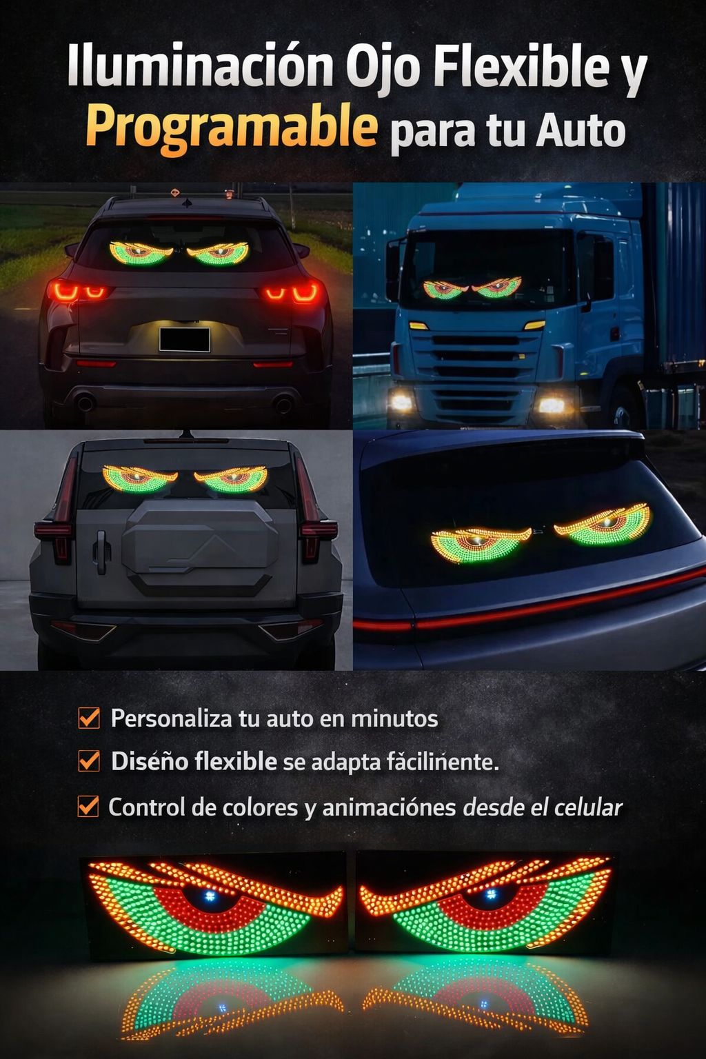 OJOS LED PARA CARRO🔥🚘