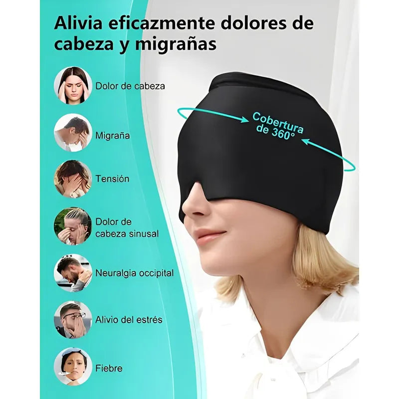 Gorro Gel Alivio Migraña Dolor cabeza